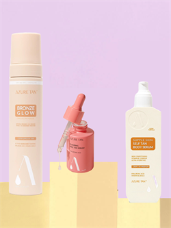 Набор для ежедневного ухода Azure Tan Hydrating Hyaluronic Bundle 3 в 1 BRONZE / Light/Medium 2462