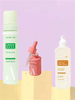 Набор для ежедневного ухода Azure Tan Hydrating Hyaluronic Bundle 3 в 1 GREEN Dark / Light/Medium 2518